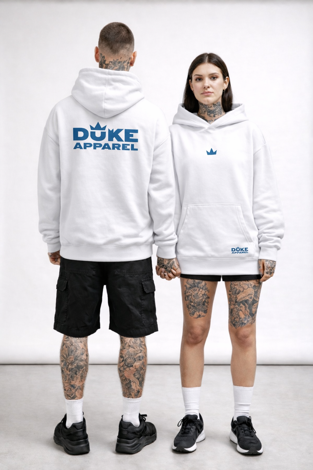 Ultra Heavy Oversized Hoodie DUKE Weiß